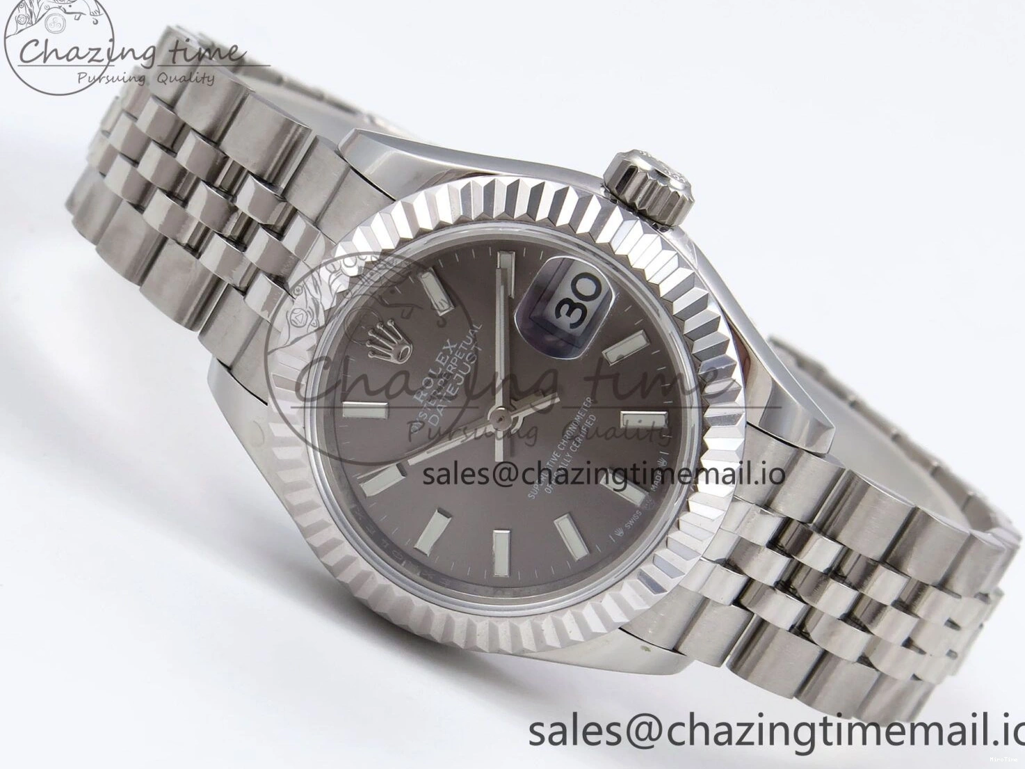 MiroTime 1221 Fashionable DateJust 28MM 279174 SS GMF 1:1 Best Edition 904L Steel Gray Stick Dial on Jubilee Bracelet A 1138